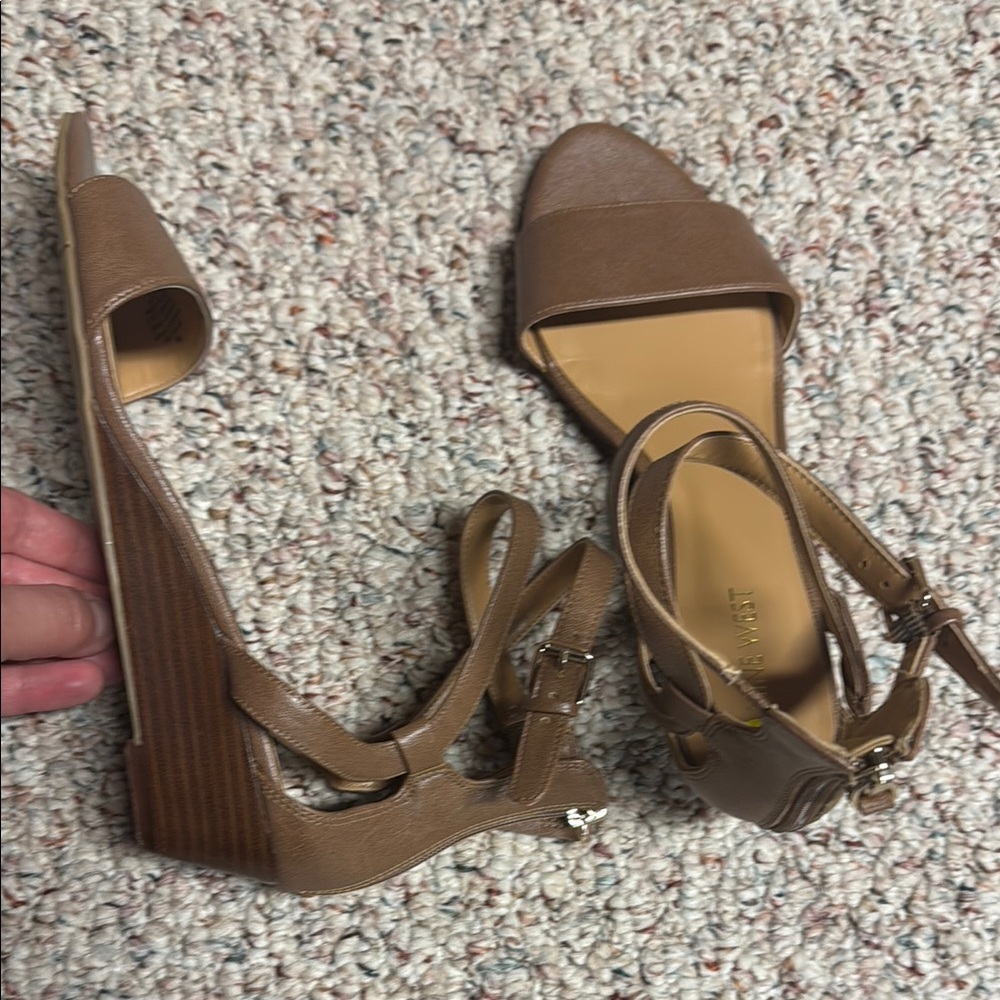 Brown Wedge Sandals